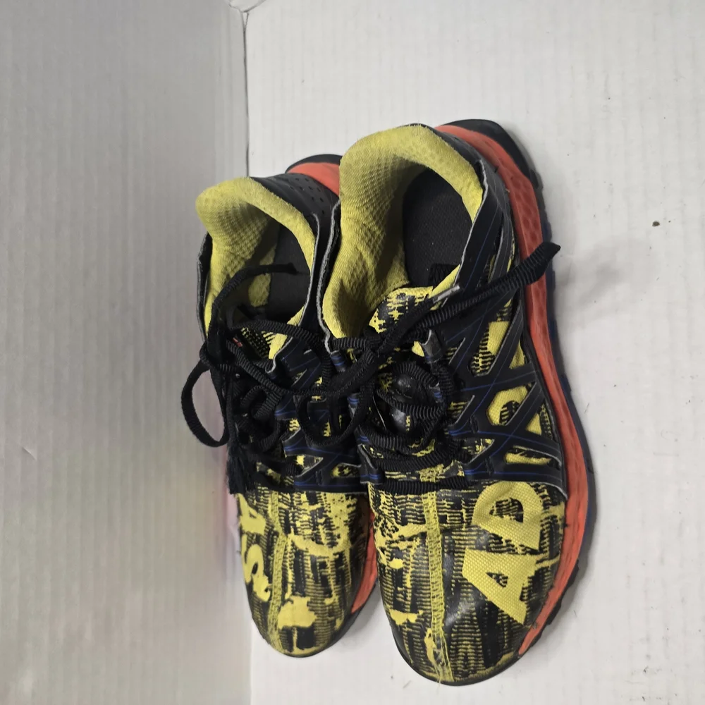 Adidas Black and Yellow Athletic Shoes‎ with Rugged Outsole